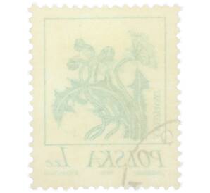 Почтовая марка 1 злотый 1974 года Польша «Станислав Выспяньски — Одуванчик» — Фото №2