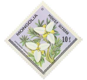 Почтовая марка 10 мунгу 1979 года Монголия «Цветы Монголии — Потаниния монгольская» — Фото №1