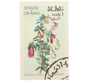 Марка 1 байз 1972 года Оман «Лириодендрон тюльпановый» — Фото №1