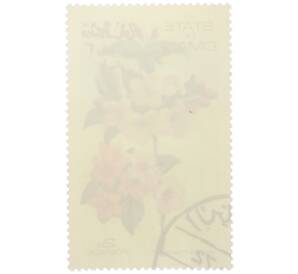 Марка 2 байза 1972 года Оман «Вейгела розовая» — Фото №2