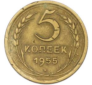 5 копеек 1955 года — Фото №1