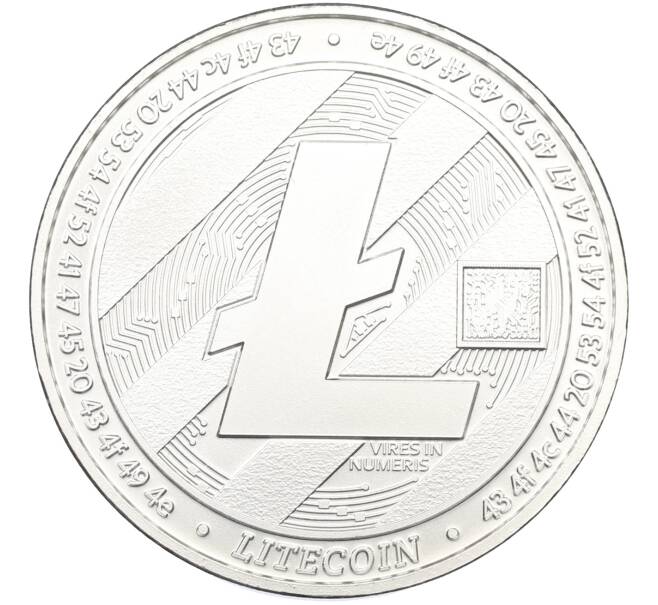 Монетовидный жетон 2020 года Чад «5000 франков — Litecoin (LTC)» (Артикул: T11-39915) — Фото №2