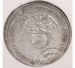 1 талер 1683 года Австрия ( Леопольд I) «В память освобождения Вены от турецкой осады» в слабе NGC (AU details) — Фото №1