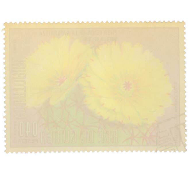 Почтовая марка 0.4 песеты 1976 года Экваториальная Гвинея «Охрана природы — Пародия сосочковая» (Артикул: K12-79041) — Фото №2