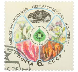 Почтовая марка 6 копеек 1975 года «XII Международный ботанический конгресс» — Фото №1