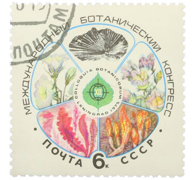 Почтовая марка 6 копеек 1975 года «XII Международный ботанический конгресс» (Артикул: K12-79144) — Фото №1