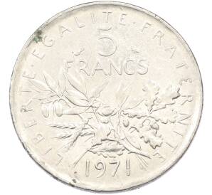 5 франков 1971 года Франция — Фото №1