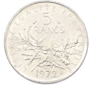 5 франков 1972 года Франция — Фото №1