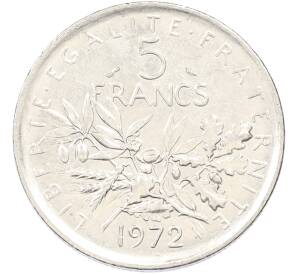 5 франков 1972 года Франция — Фото №1