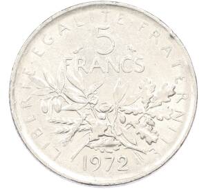 5 франков 1972 года Франция — Фото №1