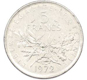 5 франков 1972 года Франция — Фото №1