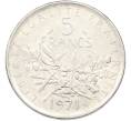 Монета 5 франков 1971 года Франция (Артикул: K10-12992) — Фото №1