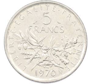 5 франков 1970 года Франция — Фото №1