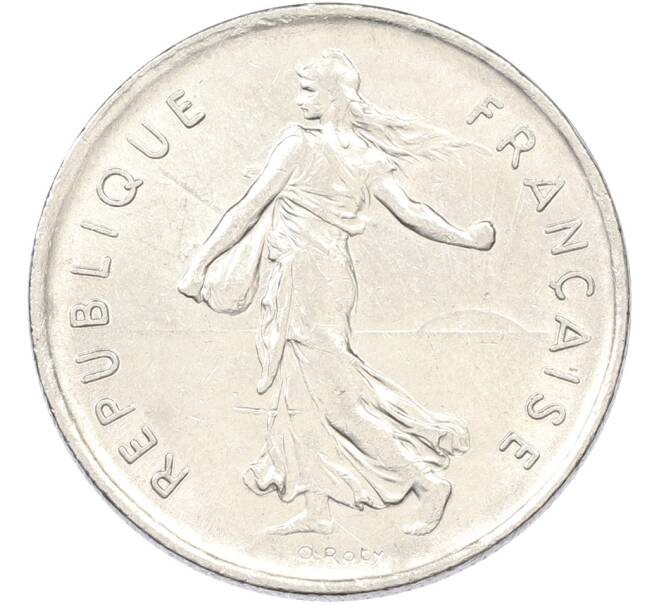 Монета 5 франков 1971 года Франция (Артикул: K10-13001) — Фото №2