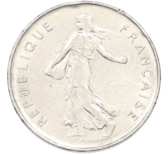 Монета 5 франков 1975 года Франция (Артикул: K10-13004) — Фото №2