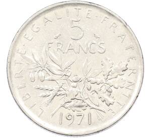5 франков 1971 года Франция — Фото №1