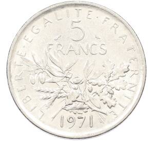 5 франков 1971 года Франция — Фото №1