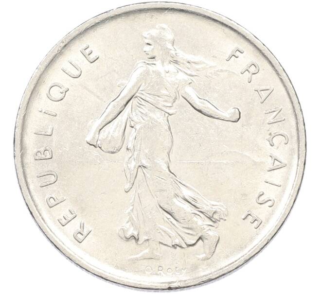 Монета 5 франков 1971 года Франция (Артикул: K10-13011) — Фото №2