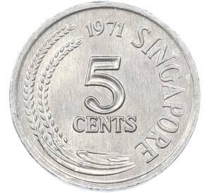 5 центов 1971 года Сингапур «ФАО — Продовольственная программа» — Фото №1