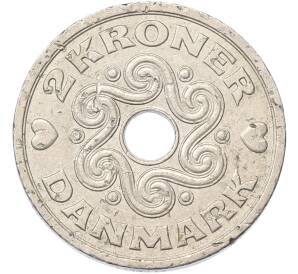 2 кроны 1992 года Дания — Фото №1