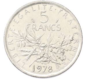 5 франков 1978 года Франция — Фото №1