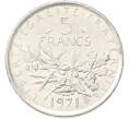 Монета 5 франков 1971 года Франция (Артикул: K10-13039) — Фото №1