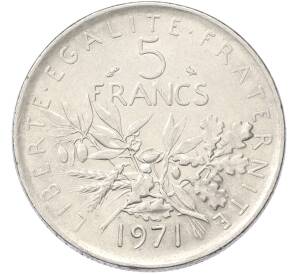 5 франков 1971 года Франция — Фото №1