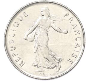 5 франков 1990 года Франция — Фото №2