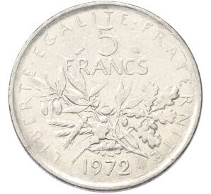 5 франков 1972 года Франция — Фото №1