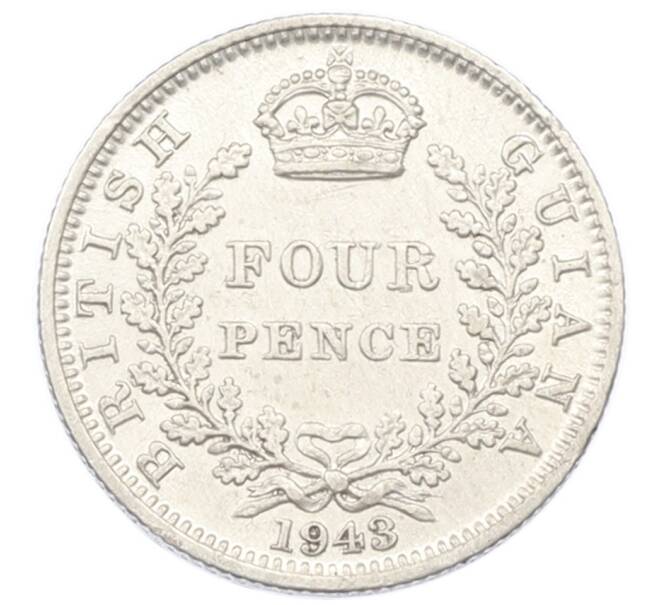 Монета 4 пенса 1943 года Британская Гвиана (Артикул: K10-13097) — Фото №1