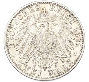 2 марки 1902 года Германия (Баден) «50 лет правлению Фридриха I» — Фото №2