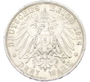 3 марки 1914 года D Германия (Бавария) — Фото №2