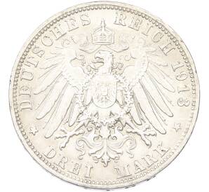 3 марки 1913 года D Германия (Бавария) — Фото №2