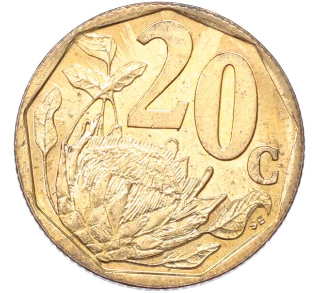Монета 20 центов 1997 года ЮАР (Артикул: K10-13163) — Фото №1