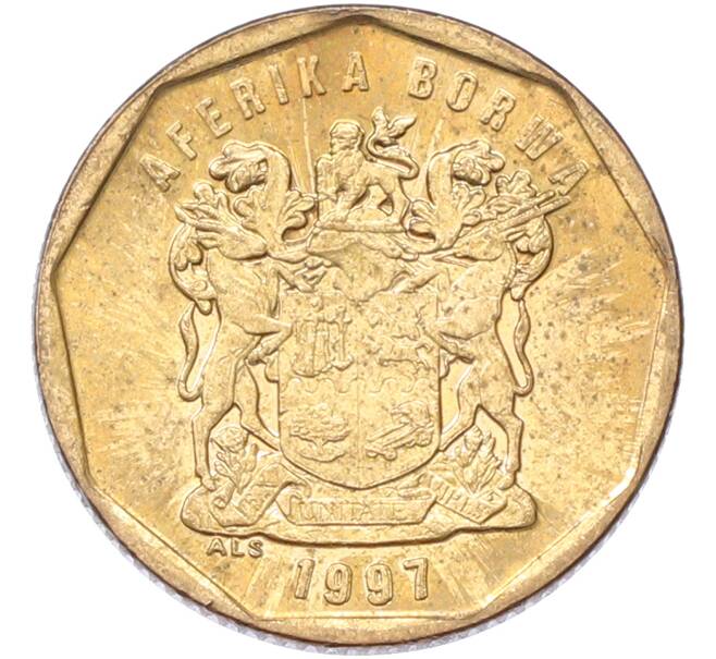 Монета 20 центов 1997 года ЮАР (Артикул: K10-13163) — Фото №2
