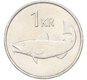 1 крона 1984 года Исландия — Фото №2