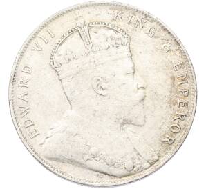 1 доллар 1908 года Стрейтс Сетлментс — Фото №1