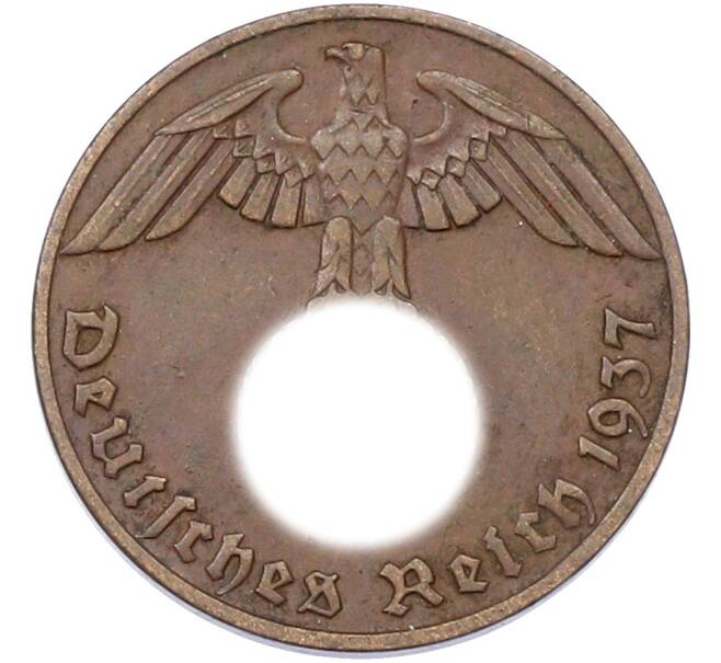 Монета 1 рейхспфенниг 1937 года A Германия (Артикул: K10-13206) — Фото №1