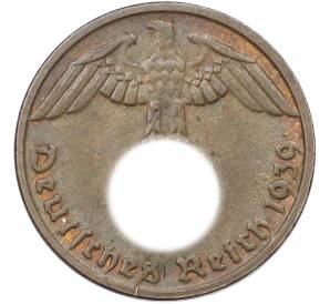 1 рейхспфенниг 1939 года D Германия — Фото №1