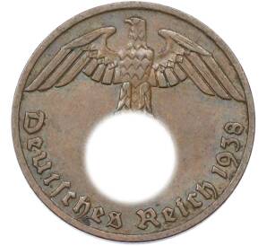 1 рейхспфенниг 1938 года F Германия — Фото №1