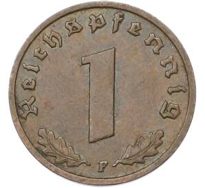 1 рейхспфенниг 1938 года F Германия — Фото №2