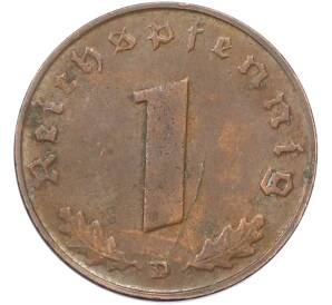1 рейхспфенниг 1937 года D Германия — Фото №2