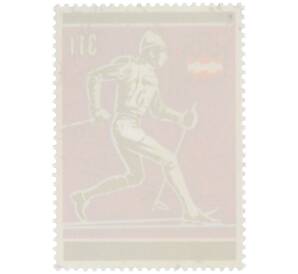 Почтовая марка 31 франк 1976 года Бурунди «XII зимние Олимпийские игры 1976 года B Инсбруке (Австрия) — Лыжник»