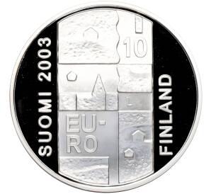 10 евро 2003 года Финляндия «200-летие со дня смерти Андерса Кидениуса» — Фото №2