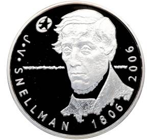 10 евро 2006 года Финляндия «200 лет со дня рождения Йохана Вильгельма Снелльмана» — Фото №1