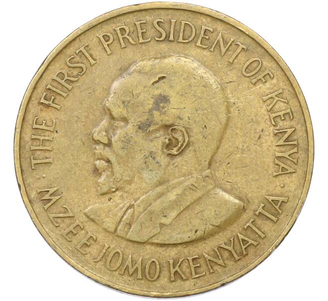 Монета 10 центов 1977 года Кения (Артикул: K10-13282) — Фото №2
