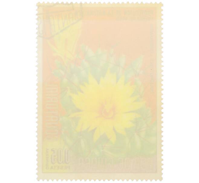 Почтовая марка 0.05 песеты 1974 года Экваториальная Гвинея «Охрана природы — Маммиллярия длиннососочковая» (Артикул: K12-79303) — Фото №2