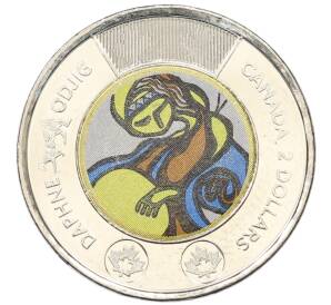 2 доллара 2025 года Канада «Посвящение жизни и творчеству Дафны Оджиг» — Фото №1