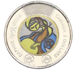 2 доллара 2025 года Канада «Посвящение жизни и творчеству Дафны Оджиг» — Фото №1