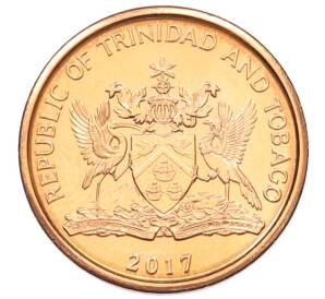 5 центов 2017 года Тринидад и Тобаго — Фото №2